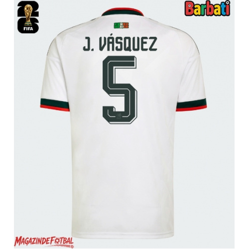 Mexic Johan Vasquez #5 Tricou Fotbal Replică Mondial 2026 Barbati Deplasare Mexic Johan Vasquez #5 Tricou Fotbal Replică Mondial 2026 Barbati Deplasare